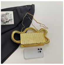 Load image into Gallery viewer, Rich Girl Gold Statement Bag