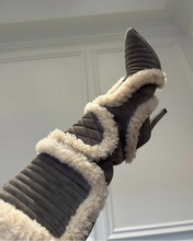 Load image into Gallery viewer, Frosted Runway Statement Tall Boots