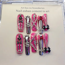 Load image into Gallery viewer, Pink Rebellion Gothic Nail Set