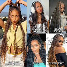 Load image into Gallery viewer, Boho Curly Crochet Braiding Hair