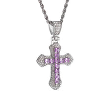 Load image into Gallery viewer, Crossfire Crystal Pendant Necklace