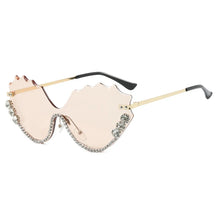 Load image into Gallery viewer, Crystal Wave Rimless Sunglasses