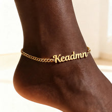 Load image into Gallery viewer, Personalized Cuban Chain Anklet