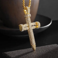 Load image into Gallery viewer, Crossfire Crystal Pendant Necklace