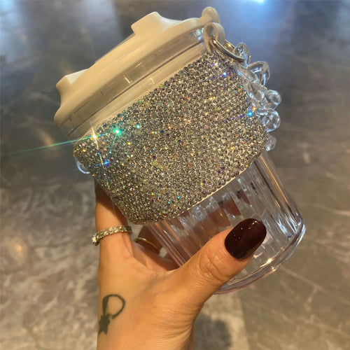 Luxury Diamonds Chain  Water Bottle