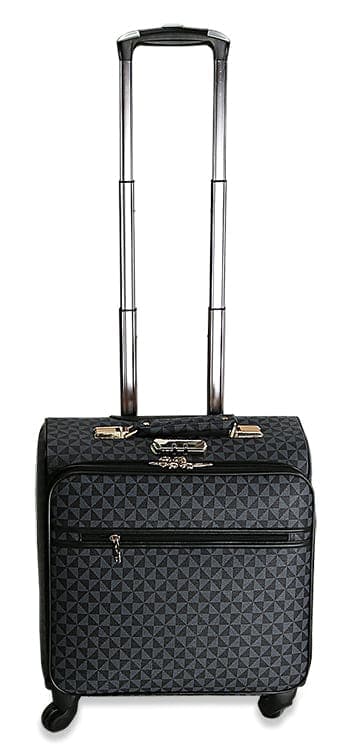 Signature Print Wheeled Weekender