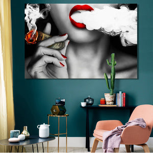 Modern Abstract Portrait Posters and Prints Wall Art Canvas Painting - My Girlfriend's Closet STL Boutique 