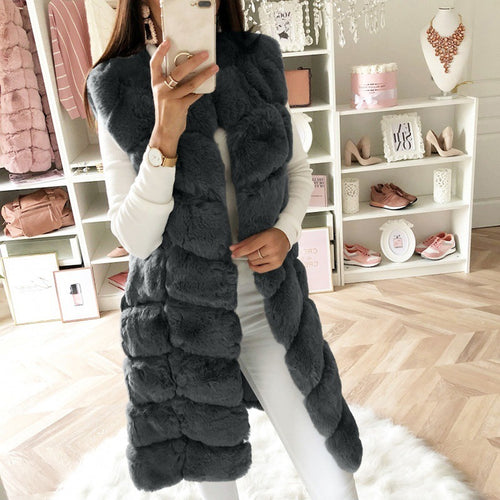 Cotton-Padded Plush Vest