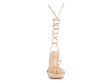 Load image into Gallery viewer, POLE DANCE LACE UP BLOCK HEELED SANDAL