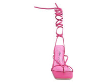 Load image into Gallery viewer, POLE DANCE LACE UP BLOCK HEELED SANDAL