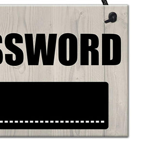 Wooden WiFi Password Sign Hanging Chalkboard - My Girlfriend's Closet STL Boutique 