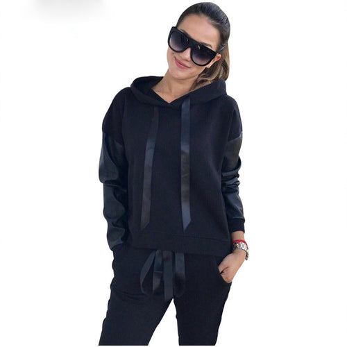 Side Split Zippers Design Hooded Sweatshirt Pant Tracksuit - My Girlfriend's Closet STL Boutique 