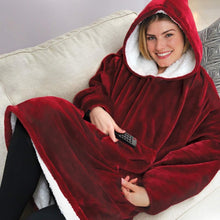 Load image into Gallery viewer, \One Size Extra Large Hood Soft Plush Blanket Outdoor/INDOOR Wool Hoodie
