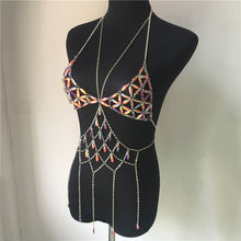 Load image into Gallery viewer, Queen Bling Metal Tassel Tank Tops - My Girlfriend&#39;s Closet STL Boutique 
