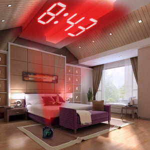 LCD Projection LED Display Time Digital Alarm Clock Talking Voice - My Girlfriend's Closet STL Boutique 