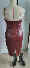 Load image into Gallery viewer, Fashion Leather Cami Dress