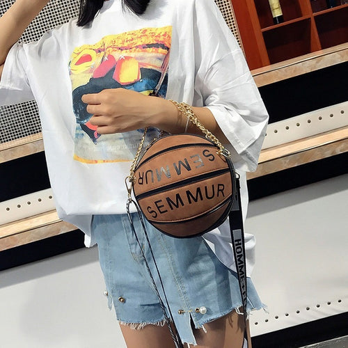 Letter Chain Basketball Bag Purse - My Girlfriend's Closet STL Boutique 