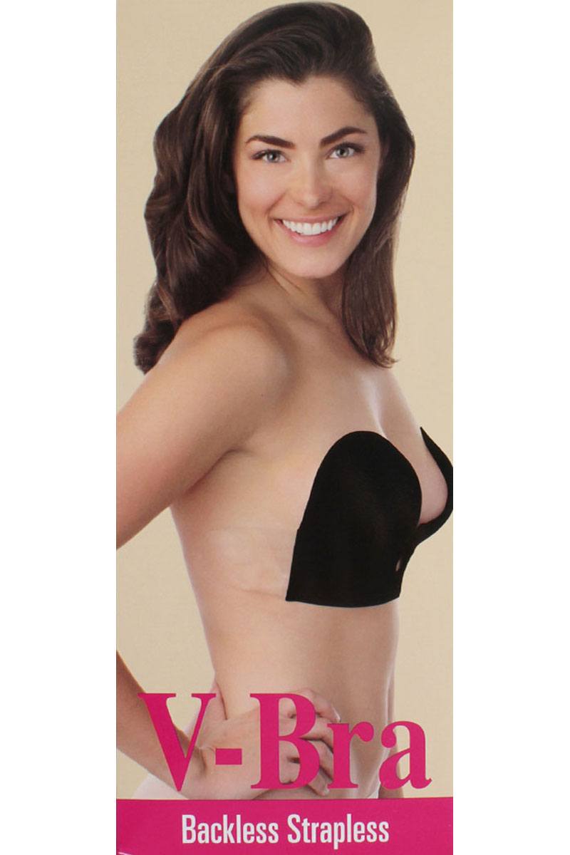 Black Ladies v-bra backless strapless bra - My Girlfriend's Closet STL Boutique 