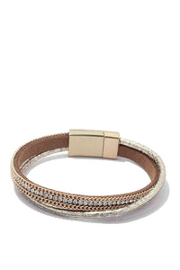 Rhinestone chain magnetic bracelet - My Girlfriend's Closet STL Boutique 