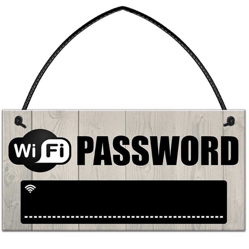 Wooden WiFi Password Sign Hanging Chalkboard - My Girlfriend's Closet STL Boutique 