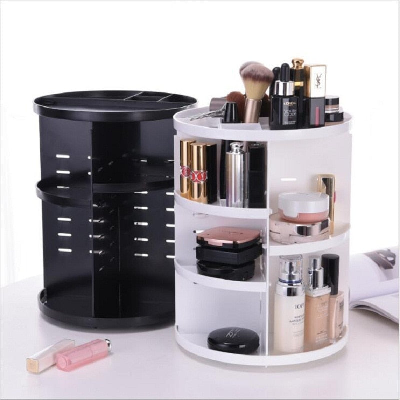 360°Rotating Make Up Brush Holder Makeup Organizer For Cosmetic Storage Box  Pen Holder Makeup Box Pencil Case Lipstick Organizer