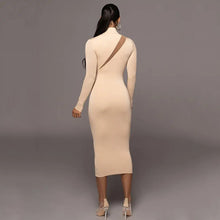 Load image into Gallery viewer, Long Sleeve Stitching Dress