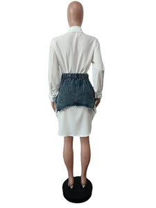 Combination Dress  Skirt Set
