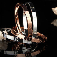 Load image into Gallery viewer, Trendy Crystal Rose Gold Silver Bracelet - My Girlfriend&#39;s Closet STL Boutique 