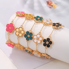 Load image into Gallery viewer, Colorful Five Leaves Flower Bracelets