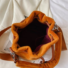 Load image into Gallery viewer, Designer VELOUR Bucket Shoulder Crossbody Bags