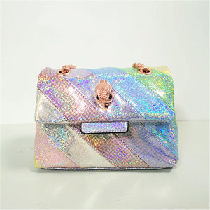 Glitter Mini Rainbow Luxury Cross Body Bag