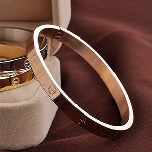 Trendy Crystal Rose Gold Silver Bracelet - My Girlfriend's Closet STL Boutique 