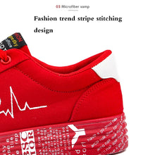 Load image into Gallery viewer, Sneakers Ladies Lace-up Casual Shoes Breathable Canvas