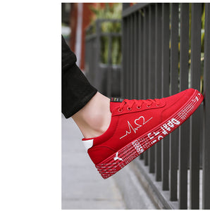 Sneakers Ladies Lace-up Casual Shoes Breathable Canvas