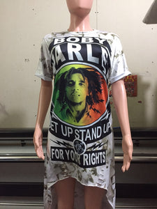 High Low BOB Marley T Shirt Dress