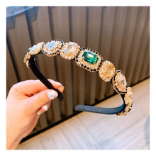 Load image into Gallery viewer, Colorful Gem Baroque Headbands For Women Diamond Hair Accessories