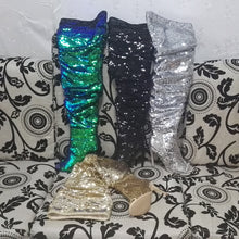 Load image into Gallery viewer, Bling Glitter Long Peep Toe boots