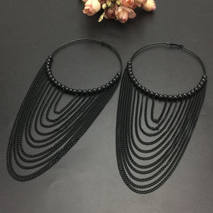 Tassel Chain Dangle Earrings