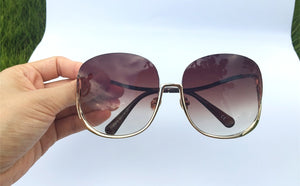 Half Frame Round Sunglasses