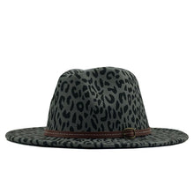 Load image into Gallery viewer, Women/Men Wool Fedora Hat With Leather Ribbon