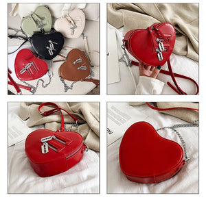 Love Heart Shape Shoulder Bag