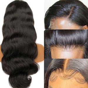 HD Transparent Lace Frontal Wigs Body Wave