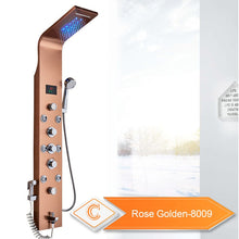Load image into Gallery viewer, LED Light Shower Waterfall Rain Wall Shower System