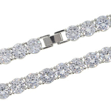 Load image into Gallery viewer, Iced out bling 8mm big CZ tennis chain bracelet