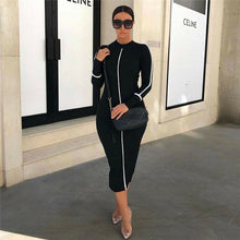 Load image into Gallery viewer, Sexy High neck long body-con dress