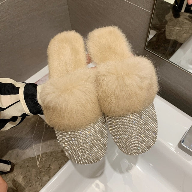 Diamond Mules Slippers