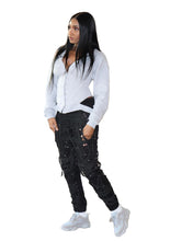 Load image into Gallery viewer, Tied Up Lace Up Jogger Sweatpants