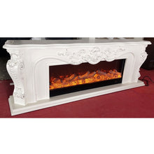 Load image into Gallery viewer, Wooden Mantel W200cm Electric Fireplace