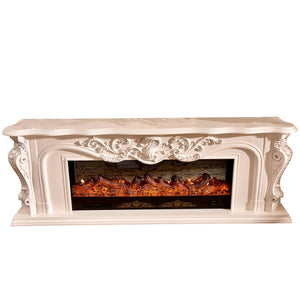 Wooden Mantel W200cm Electric Fireplace