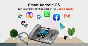 Smart LTE 4G Fixed Wireless landline Android 7.0 with 4G SIM network Phone
